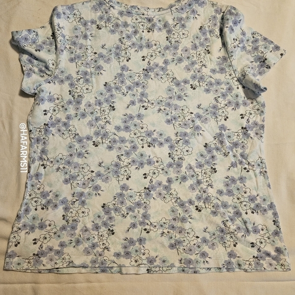 Studio Works Light Purple n Blue Top - Picture 2 of 6